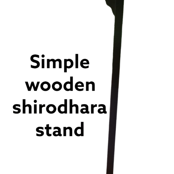 Simple Wooden Shirodhara Stand