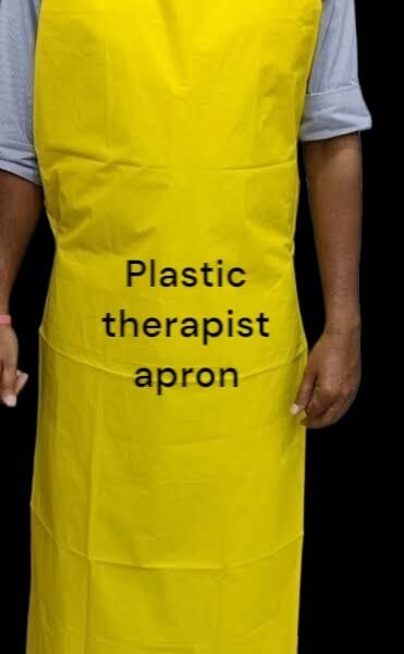 Therapist apron plastic