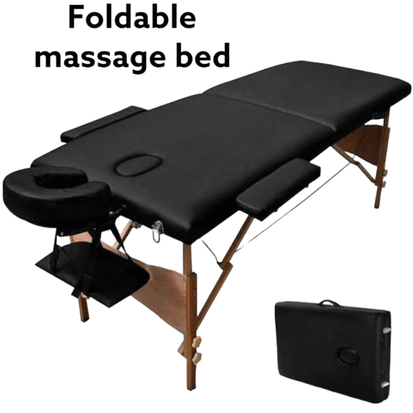 Foldable massage bed
