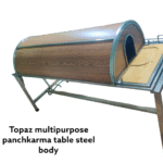 Multipurpose snehan swedan shirodhara steel body topaz table